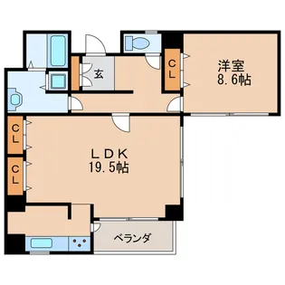 丸の内Terrace【4階】の間取り