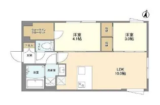 ウェルスクエア方南町II【1階】の間取り