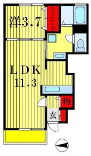 千葉県松戸市稔台2【アパート】の間取り