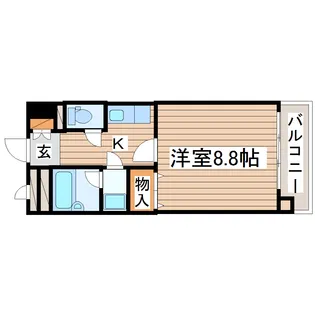 第2サンハイツ台原【3階】の間取り