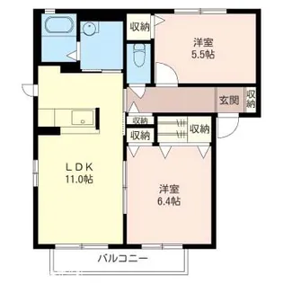 Lumiere【2階】の間取り