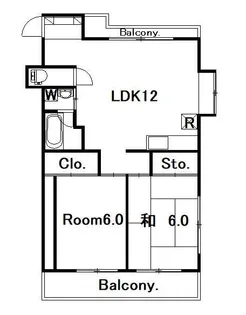 ソレイユ富士見【4階】の間取り