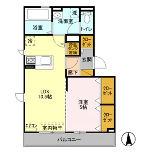 新潟県上越市春日山町2【アパート】の間取り