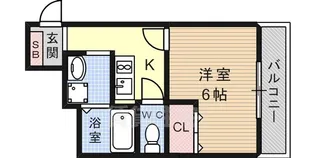 ラムール六甲山の手【1階】の間取り
