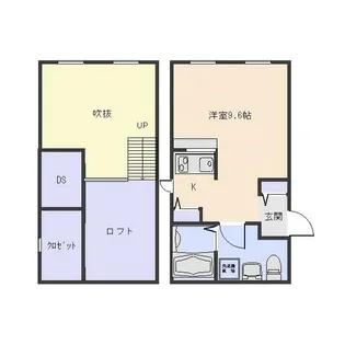 プリマガーデン北谷【2階】の間取り