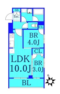 シルクパークレーン【2階】の間取り