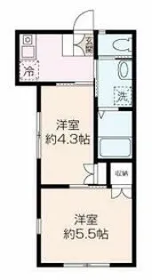 ハイツ光陽【2階】の間取り