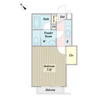 フェリエ・テスタ【2階】の間取り