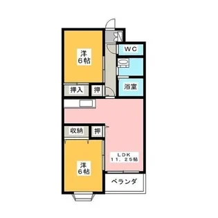 マンションピープル【2階】の間取り