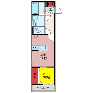 ミーディア坂戸【2階】の間取り