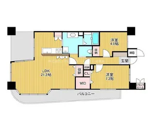 アメニティ南草津VI【13階】の間取り