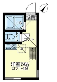 ユナイト東白楽マルコ・デ・ヴィータ【2階】の間取り