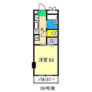 E-CASA入明【3階】の間取り