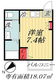 千葉県浦安市北栄1【アパート】の間取り