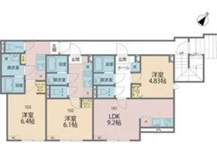 カインドネス町田II【1階】の間取り