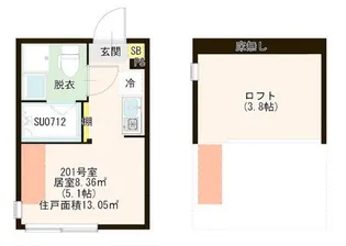 東京都練馬区関町北4【アパート】の間取り