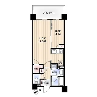 リビオ新宿ザ・レジデンス【3階】の間取り