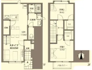 東京都文京区小石川2【アパート】の間取り