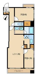 カスタリア人形町【3階】の間取り
