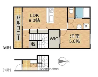 LOTUS篠原【2階】の間取り