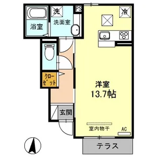 フレシール【1階】の間取り