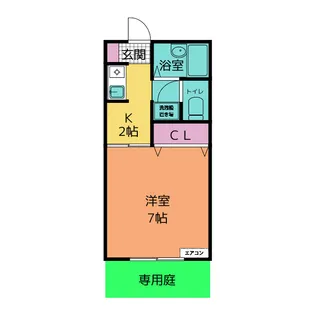 プチハイツ A【1階】の間取り