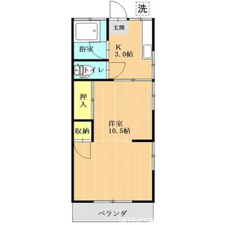 第二レインボーハイツ【2階】の間取り