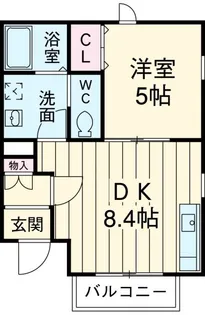 クレードル【1階】の間取り