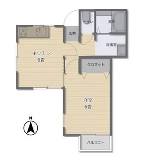 神奈川県横須賀市野比1【アパート】の間取り