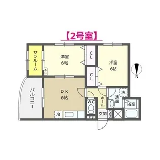 サンスリー【3階】の間取り