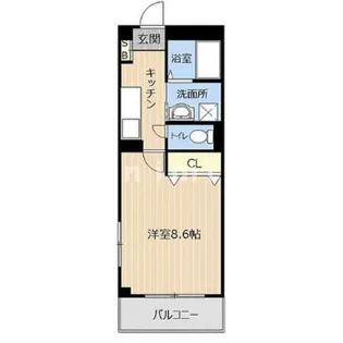 熊本県熊本市中央区本山2【マンション】の間取り