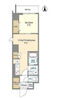 東京都千代田区神田佐久間町4【マンション】の間取り