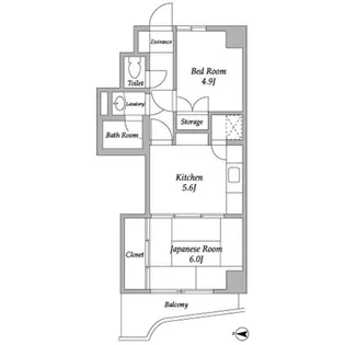 ベルエア調布【2階】の間取り