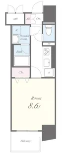 東京都千代田区内神田3【マンション】の間取り