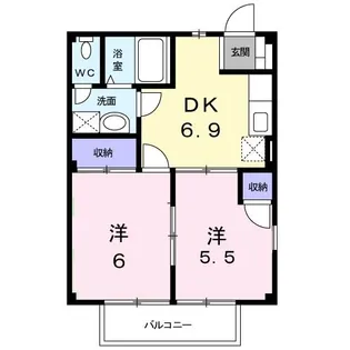 ジュネス文京A【1階】の間取り