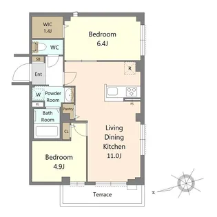 Belle Sereno【1階】の間取り