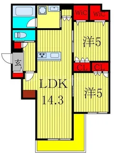 リアン八潮【2階】の間取り