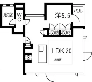 ESCENARIO OMOTESANDO【3階】の間取り