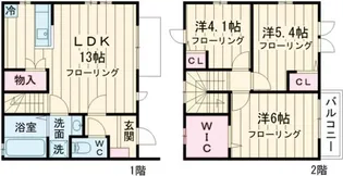 東京都世田谷区赤堤3【一戸建】の間取り