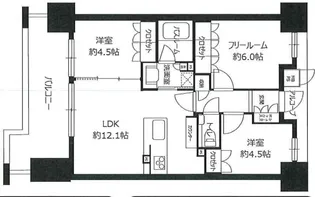 ワコーレ神戸三宮G.C.【6階】の間取り