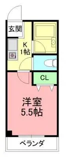 タミーハイツ本厚木【2階】の間取り