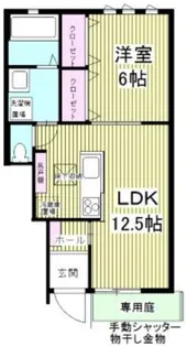 テラス リストーロ【1階】の間取り