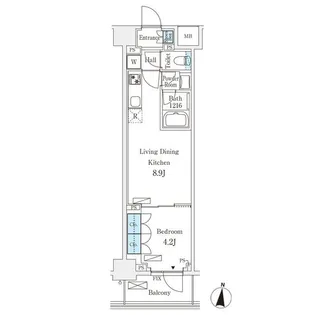 東京都墨田区横川5【マンション】の間取り