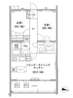 ヒューリックコート雪が谷【3階】の間取り