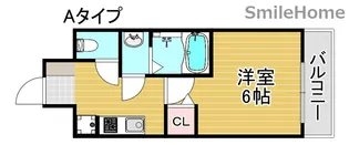 グランパシフィック長橋【5階】の間取り