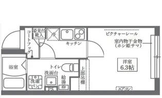 COCOCUBE北品川【2階】の間取り