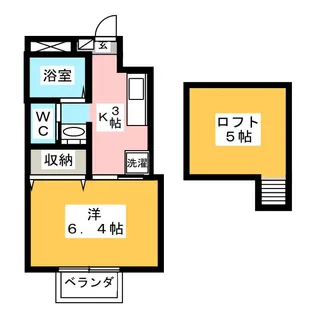 シオンコート【2階】の間取り