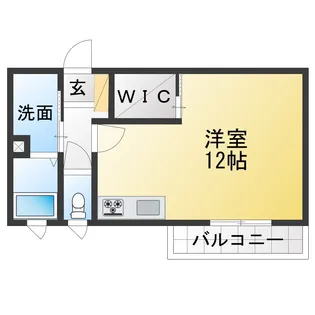 ルミエール木田駅前A【2階】の間取り