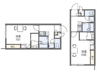 レオパレスフォーチュン【1階】の間取り