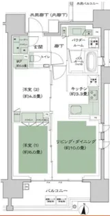 シティハウス湯島ステーションコート【8階】の間取り